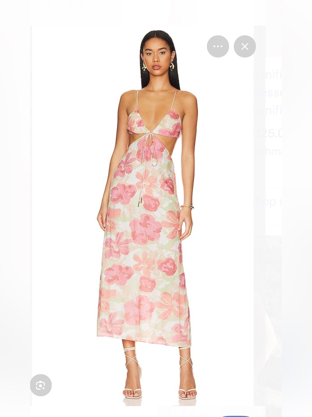Significant Other NWT Naomi Midi Dress in “Watercolor Floral” Size US 4, AU 8
